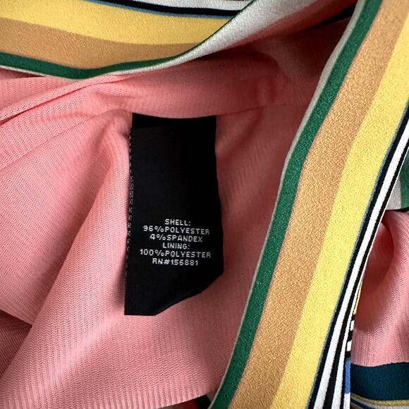 Maree Pour Toi wrap front wide leg pants in multicolor Size 12 - Picture 7 of 13